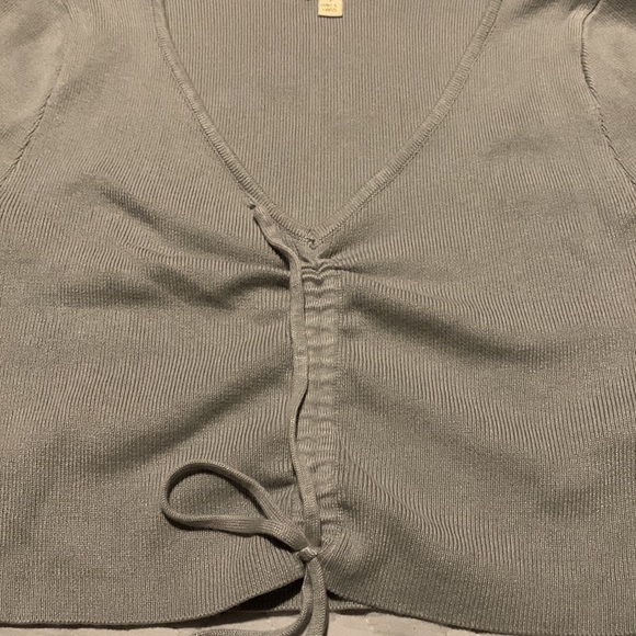 Madden Girl Women's gray 2 Piece Ribbed Knit Tank Top and Short Set - Picture 2 of 11